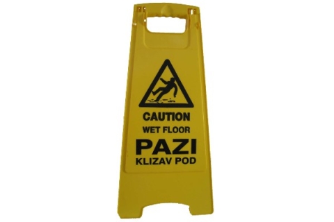 Oznaka za pod „Pazi sklisko“ (višejezična)